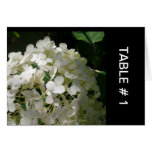 Hochzeits-Tabelle # weiße Blumen-Karte