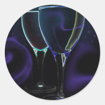 HOCHZEITS-WEIN-GLÄSER STICKER