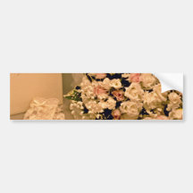 Hochzeitsblumenstrauß-Blumen Autoaufkleber