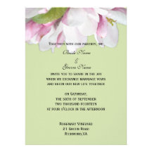 Hochzeitseinladung von der Braut und vom Bräutigam