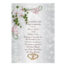 Hochzeitseinladungs-Weiß Orchideen