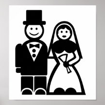 Hochzeitspaare Plakatdruck