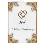 Hochzeitstag des weißes Gold50. Grußkarten
