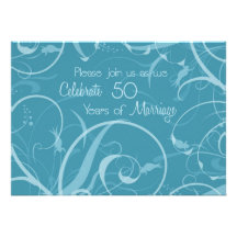 Hochzeitstag-Einladung des Türkis-50.