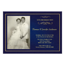 Hochzeitstag-Foto-Einladungen - 60., 50.