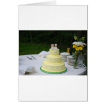 Hochzeitstorte Grußkarte
