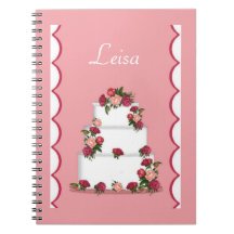 Hochzeitstorte-Notizbuch