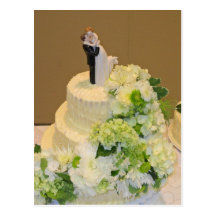Hochzeitstortepostkarte