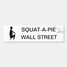 Hocke-ein-Torte Wall Street Auto Sticker
