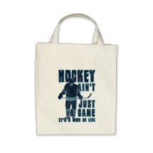 Hockey ist nicht gerade ein Spiel Leinentasche