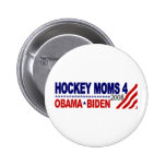 Hockey-Mammen für Obama Biden Anstecknadelbutton