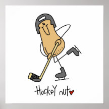 Hockey-Nuss-T-Shirts und Geschenke Posterdruck