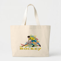 Hockey player einkaufstaschen