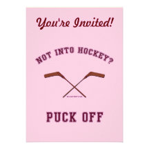 Hockey-Puck weg Ankündigung