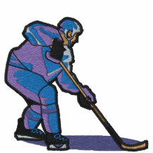 Hockey-Spieler-gesticktes Hemd