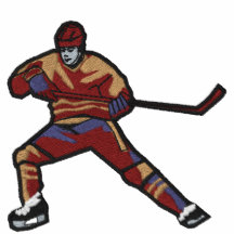 Hockey-Spieler-gesticktes Hemd Bestickte Polos