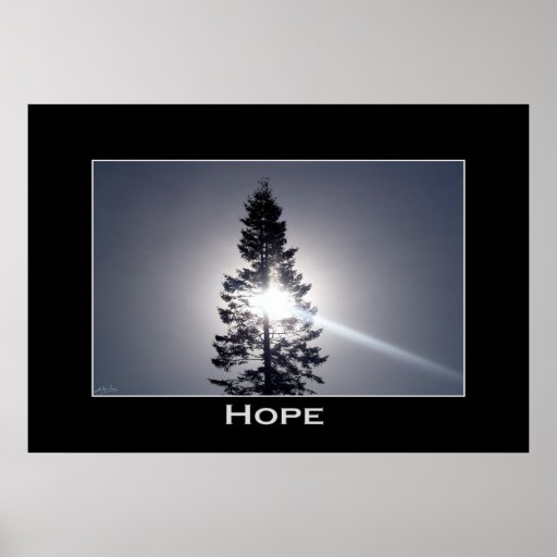 HOFFNUNG Natur-Foto-Plakat