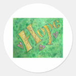 Hoffnung Runder Sticker