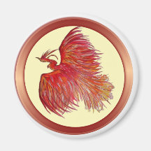 Hoffnung über den Schmerz Phoenix Kühlschrankmagnet