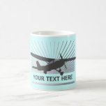 Hohe Flügel-Flugzeuge Tee Haferl