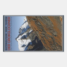 Hohe Tauern - Großglockner Rechrteckaufkleber