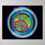 Hoher Glanz des Kundalini Drache-Plakat-24x20