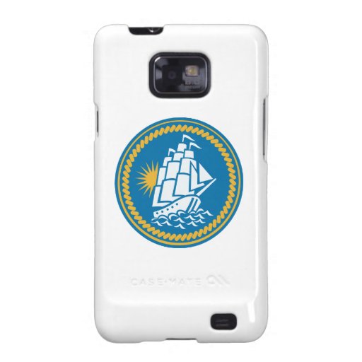 Hohes Schiff Galleon segeln Retro Galaxy S2 Cover