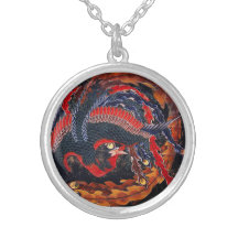 Hokusai Japaner-Phoenix-Halskette