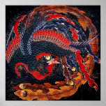Hokusai Japaner-Phoenix-Plakat