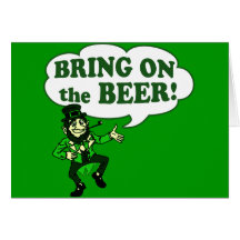 Holen Sie auf den Bier-Kobold Grußkarten