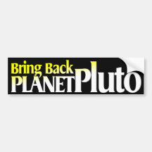 Holen Sie zurück Planeten Pluto Auto Aufkleber
