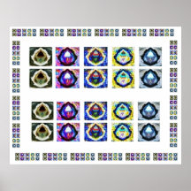 Holistische Sammlung der Visions-ART101 Plakate