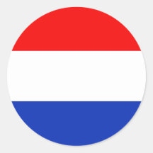 Holland-Flagge Runder Sticker