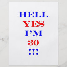 Hölle 30 ja vollfarbige flyer