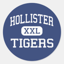 Hollister - Tiger - hoch - Hollister Missouri Runde Sticker