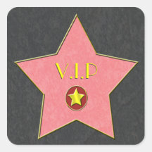 Hollywood-Star-Aufkleber