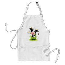 Holstein-Kuh im Gras Schürze