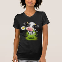 Holstein-Kuh im Gras T-shirt