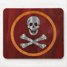 Hölzerner Metallpirat Mousepad