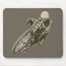 Hölzerner Verfolger Motordrome Brett-Rennläufer Mousepad