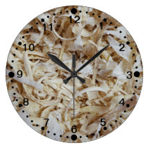 Holzspan-Neuheits-Uhr für Woodworkers w/Minutes