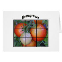 "Homegrown Tomaten" notecards Karte