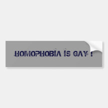 HOMOPHOBIE IST HOMOSEXUELL! AUTO AUFKLEBER