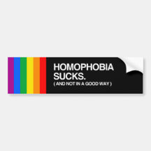 HOMOPHOBIE IST ZUM KOTZEN - AUTOAUFKLEBER