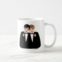 Homosexuelle Hochzeit pflegt Becher Tasse