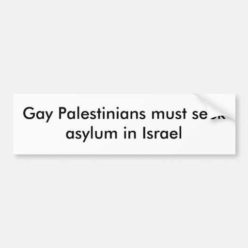 Homosexuelle Palästinenser müssen Asyl in Israel s Auto Sticker