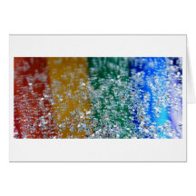 Homosexuelle Regenbogen-Karte mit Glitzern
