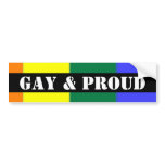 Homosexuelle und stolze Regenbogen-Flagge autoaufkleber