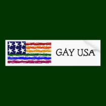 HOMOSEXUELLE USA autoaufkleber
