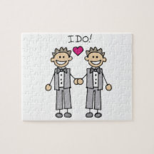 Homosexueller Hochzeits-Bräutigam Puzzle